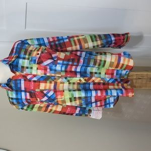 Infamous Temu rainbow blouse